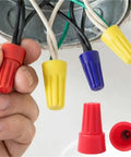Super Cool 200Pcs Colorful Wire Nuts Kit P1 To P6 Twist Terminals For Quick Electrical Splices With Durable Nylon Housing And Strong Internal Copper Spring For Pro Grade Connections, color wire nuts on ceiling wires
