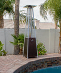 SGT Shield Glass Tube Heat Shield for Square Patio Heaters With Pre Drilled Holes Aluminum Replacement Part poolside view