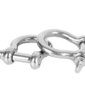 Pair of 3/8 Inch Clevis Shackle Set Of 10 Stainless Steel 304 Bolt Screw Pin Shackles Heavy Duty for Off Road Recovery.