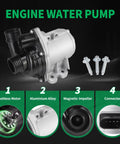 Heavy Duty Electric Engine Water Pump For BMW N54 N55 Cooling Systems with brushless motor and aluminium alloy design.