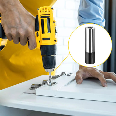Using drill with 4 Pack 1/4 To 1/8 Collet Adapter Set For CNC Routers And Engraving Machines, high carbon steel collet reducer
