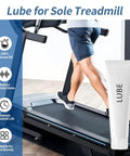 Universal Silicone Treadmill Lubricant Oil For Sole Spirit Xterra And Fuel Fitness Treadmills Plus Other Home Gym Machines Includes Cleaning Cloth And Brush For Easy Maintenance, Quiet Smooth Deck And Belt Operation. Silicone tube on treadmill