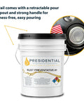 Oil Based Rust Preventative Penetrant And Lubricant For Rust And Corrosion Prevention In Industrial Applications 5 Gallon Made In USA Ideal For Heavy Duty Gear And Tools And Machinery pail