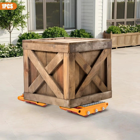 Beast Heavy Duty Machinery Skates Dollies 15 Ton Mover With 9 PU Wheels Ultra Thick Alloy Steel Base Low Profile Industrial Moving Rollers For Factory Warehouse Workshop Hauling Heavy Equipment under wooden crate