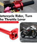 Top Shelf Performance Heavy Duty Motorcycle Throttle Grip 22 Mm 7 8 Inch Cnc Aluminum Handlebar Accelerator Replacement Rustproof Universal Streetbiker Red on handlebars.