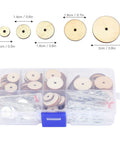 50 Set Doll Joints And Cotter Pins Skeleton Movable Joints For Teddy Bear Making Supplies Wood Craft Kit showing storage box