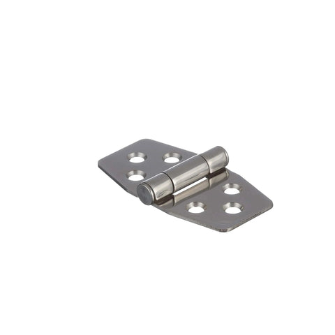 Barrel Up Friction Hinge In 316 Stainless Steel For Lightweight Boat Doors And Lids Glove Boxes And Compartments One And Nine Sixteenths Inch By Three Inch Pair Delivers Constant Torque And Keeps Doors Open Without Adjustment shown in polished metal
