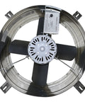 Gable Mount Attic Ventilator Fan With Auto Thermostat 2339 CFM for Large Attics, 14 Inch Steel Prop, Galvanized Housing, Top View