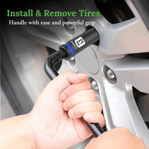 Using 21mm socket from Half Inch Impact Socket Set Five Piece Metric Sizes 15 17 19 21 22 For Impact Wrench Auto Repair And Home DIY