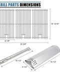 Grill Replacement Parts Kit For A 3 Burner Gas Grill, Includes Grates, Heat Plates And Burners, Fits 720-0787D And 720-0953 Series