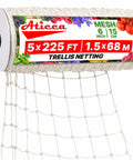 Heavy Duty Garden Trellis Netting 5 By 225 Ft White Polyester Plant Support Netting On Roll With 6 Inch Mesh