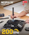 Electric Screwdriver Kit With 50 Magnetic Bits, Compact Precision Driver Set in use on electronic device, NeoPulse motor, 200 RPM
