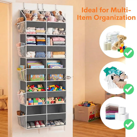 Hella Game Changing 5 Tier Over Door Organizer With 10 Deep Compartments Wide Closet Hanging Storage Rack Slick For Snagging Sneakers Diapers And Wardrobe Essentials
