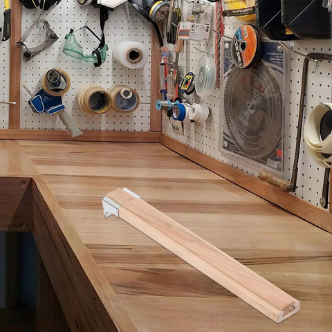 Two Pack Wooden Drawer Slides With Center Mount Bottom Track For Dresser Repair And Furniture Assembly Kicking Ass With Ez Glide Movement And Boss Grade Reinforced Tracks For Quick And Dirty Upgrades on wooden workbench.