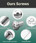 DIY Ready Metric Screw Set 120 Pcs M4 M5 M6 Button Head Socket Cap Screws With Nuts And Washers Stainless 304 Steel