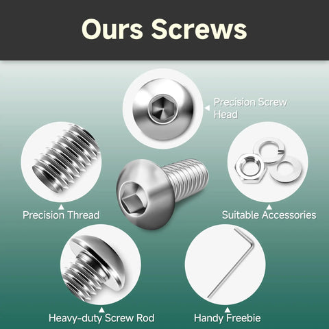 DIY Ready Metric Screw Set 120 Pcs M4 M5 M6 Button Head Socket Cap Screws With Nuts And Washers Stainless 304 Steel