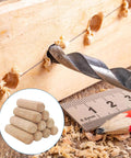 30 Pcs Wooden Dowels Assorted Set Fluted Grooved Dowel Pins in 6mm 8mm 10mm used in woodworking with drill and ruler