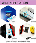12mm Momentary Push Button Switch With High Head Waterproof Metal On Off Switch And Prewired Harness in car, e-bike, guitar, mower