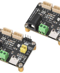 Two Pack Serial Bus Servo Driver Board With Integrated Power Supply And Control Circuit For ST And SC Series Servos, top view.