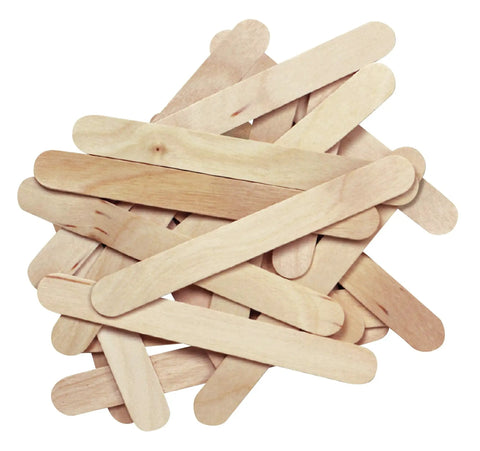 Stack of Premium Natural Wood Craft Sticks For DIY Arts And Crafts, Non Toxic Ice Cream Sticks In A 1000 Pack, light wood color