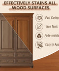 Top Tier Premium Dark Oak Water Base Wood Stain For Furniture Cabinets And Doors with elegant cabinet details.