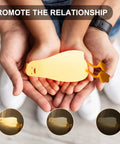 Hands holding Night Light Duck Shaped LED Lamp For Kids And Nursing Touchable Silicone Lie Flat Baby Duck Dimmable Timed Bedside Lamp Rechargeable Battery Gentle Glow Nightlight For Nursery And Girls Bedroom Decor