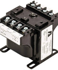 Workhorse Industrial Control Transformer 0.1 kVA 240 by 480 Primary to 120 by 240 Secondary Volts epoxy encapsulated terminal view