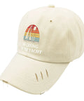 Yacht Vibes No Crying On The Yacht Inspired Cotton Baseball Cap For Men Breathable Lightweight Hat with six air holes