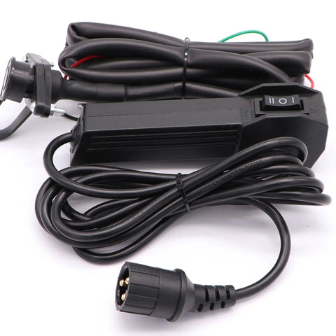 12V Winch Corded Manual Remote Control Kit with 10 ft cable and plug-and-play wiring for ATV UTV winch, durable and precise.