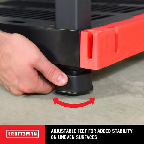 Heavy Duty Four Tier Plastic Storage Shelves For Garage Organization Built Tough With Ample Space Easy Setup Indoors Or Out Handles Twenty Gallon Bins No Sweat Total Knockout Straight Up Winner For Neat Spaces Any Day