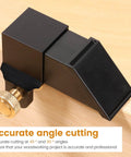 Aluminum Alloy Dovetail Jig Marker Gauge With Eight Modules, Magnetic Woodworking Marking Tool, Precise Hand Saw Guide For 45 And 90 Degree Cuts, Pro Grade Dovetail Guide For Accurate, Smooth Woodworking.