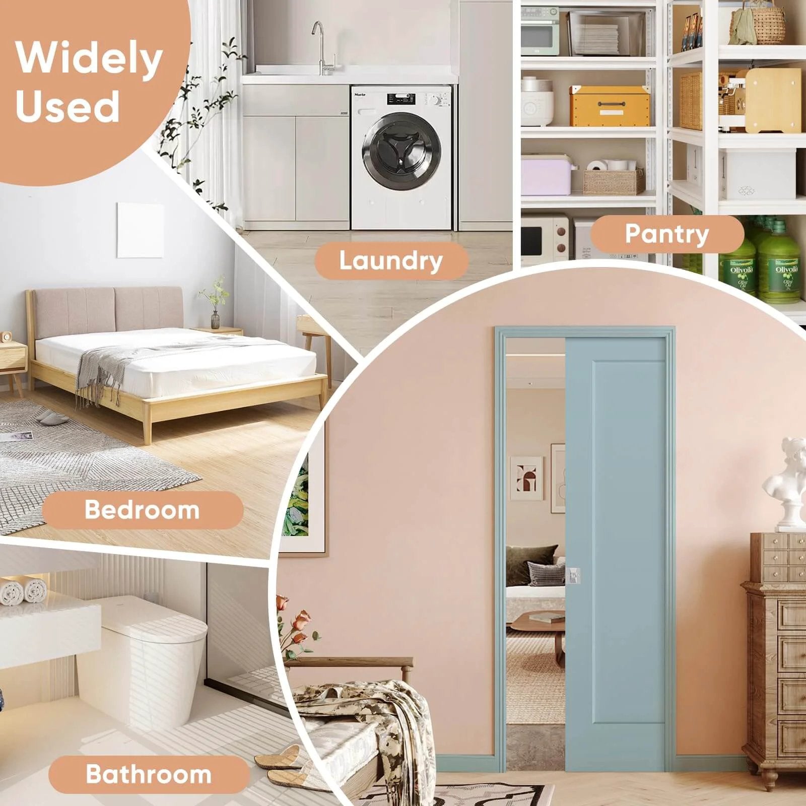 32x80 Sliding Pocket Door Kit With Hardware ✓