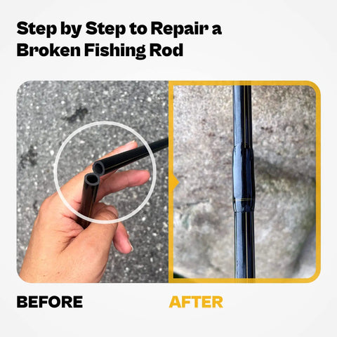 Comprehensive Fishing Rod Repair Kit With Glue For Freshwater And Saltwater Poles, Includes Carbon Fiber Sticks, Epoxy Finish