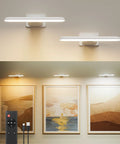 Battery Operated Picture Lights For Wall Art And Frames, Rechargeable Cordless LED Lights With Remote, illuminating paintings.