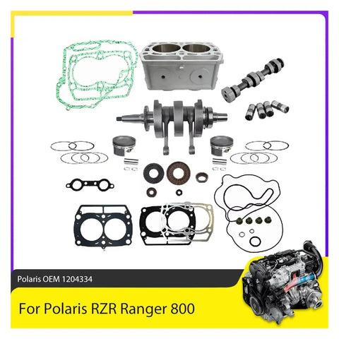 Heavy Duty Racing Camshaft And Crankshaft Kit Comes With Full Head Gasket Set For Polaris RZR Ranger Sportsman 800 ATVs rebuild parts.