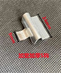 Close-up of a metal clip measuring 9mm by 24mm for Partition Buckle Shelf Clips For Cabinet Installation Support.
