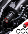 High Flow Air Intake Turbo Booster Kit With Double Sided Turbine For Cars installed on engine close-up
