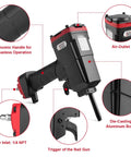 Punch Nailer And Nail Remover And Nail Puller For Woodwork And Pallets with ergonomic handle and die-cast aluminum body