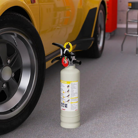 Top Rated ABC Dry Chemical Fire Extinguisher With Patented One Hand Grip Perfect For Home Garage Storage Solid No Sweat Operation Quick Grab Design Rated 1A 10BC Reliable Defense