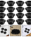 200 Pcs Rubber Cable Grommet Kit With Quick Install No Fuss Easy Setup All Weather Ready Round Hollow Wire Protectors For Distribution Boxes And Garden Fences Black Rubber Wiring Seals That Keep Moisture Out, black round rubber grommets