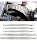 Top Shelf Braided Automotive Ground Strap Kit includes five heavy duty copper cable wires for secure electrical connections.