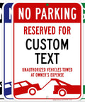 No Parking Sign For Biz Use, Custom Reserved Parking Sign 10x14 Inches, Rust Free 040 Aluminum, Fade Resistant, Made In USA