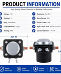 Product diagram of Starter Relay Solenoid Switch For Johnson Evinrude Mercury Marine Outboard Engines 12V Replacement