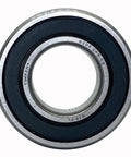 Angle view of 2 Pack 6205-2RSC3 Deep Groove Ball Bearings Double Rubber Sealed 25x52x15mm with clear product details visible.