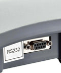 Close-up of RS-232 port on Heavy Duty Weight Counting Scale With LCD Display 60 Lb Capacity 0.002 Lb Readability Industrial Counting Scale With RS 232