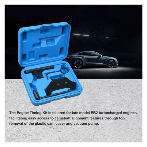Open blue case with Camshaft Alignment Lock Timing Tool Kit For 1.2L Engines Compatible With Citroen Peugeot Opel OEM 0109-2B