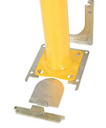 Heavy Duty Removable Steel Pipe Safety Bollard 42 Inch Tall Killer Vehicle Barrier For Indoor Outdoor Parking Lots components and base.