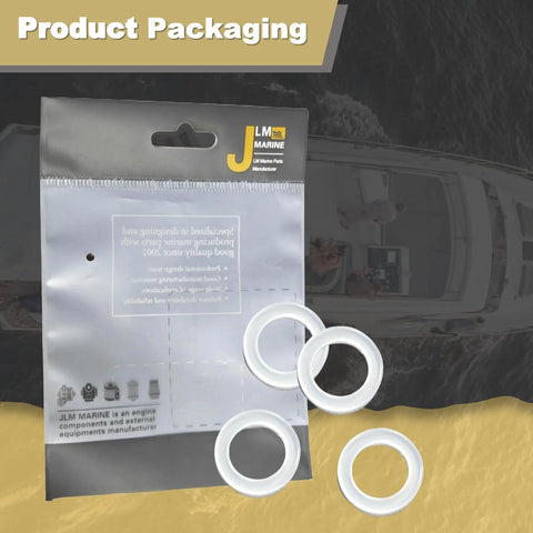 Fill And Drain Screw Washers Kit For Johnson Evinrude OMC Outboard Gearcase Lower Unit Oil Drain Gasket 4 Pack package