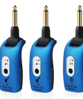 2.4GHz Wireless Guitar System With Transmitter And Receiver, Rechargeable, Four Channels, Range Up To 100 Feet, Gig Ready