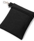 Durable Golf Tee Pouch With Zipper And Clip 600D Polyester Ball And Tee Bag Metal Lobster Claw Clip Attaches Fully Swivel